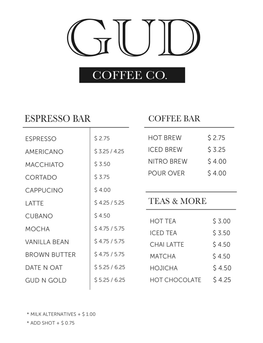 Menu Gūd Coffee Company-2