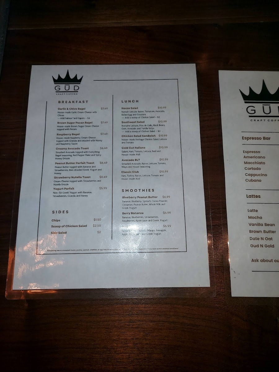 Menu Gūd Coffee Company-3