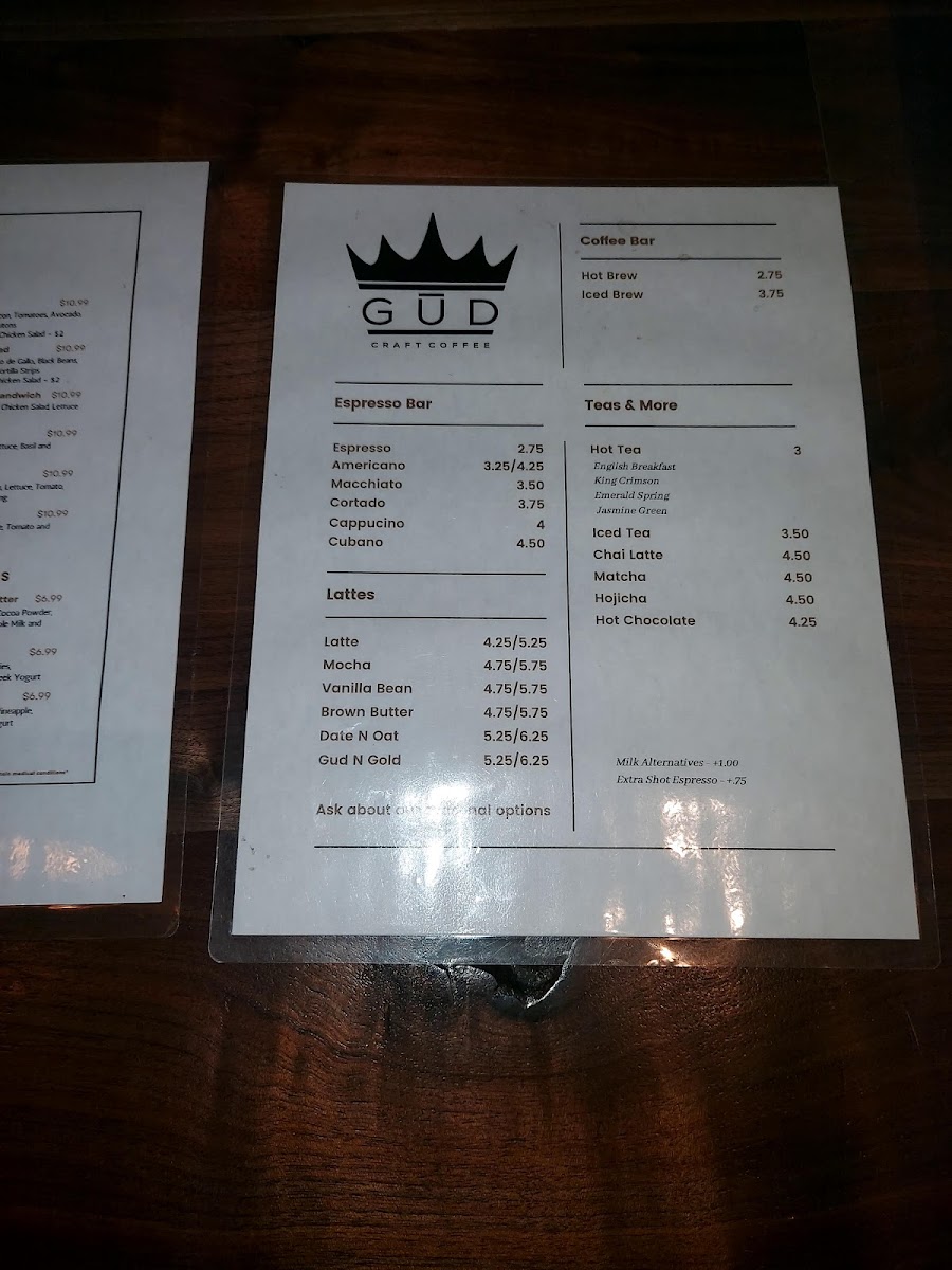 Menu Gūd Coffee Company-4